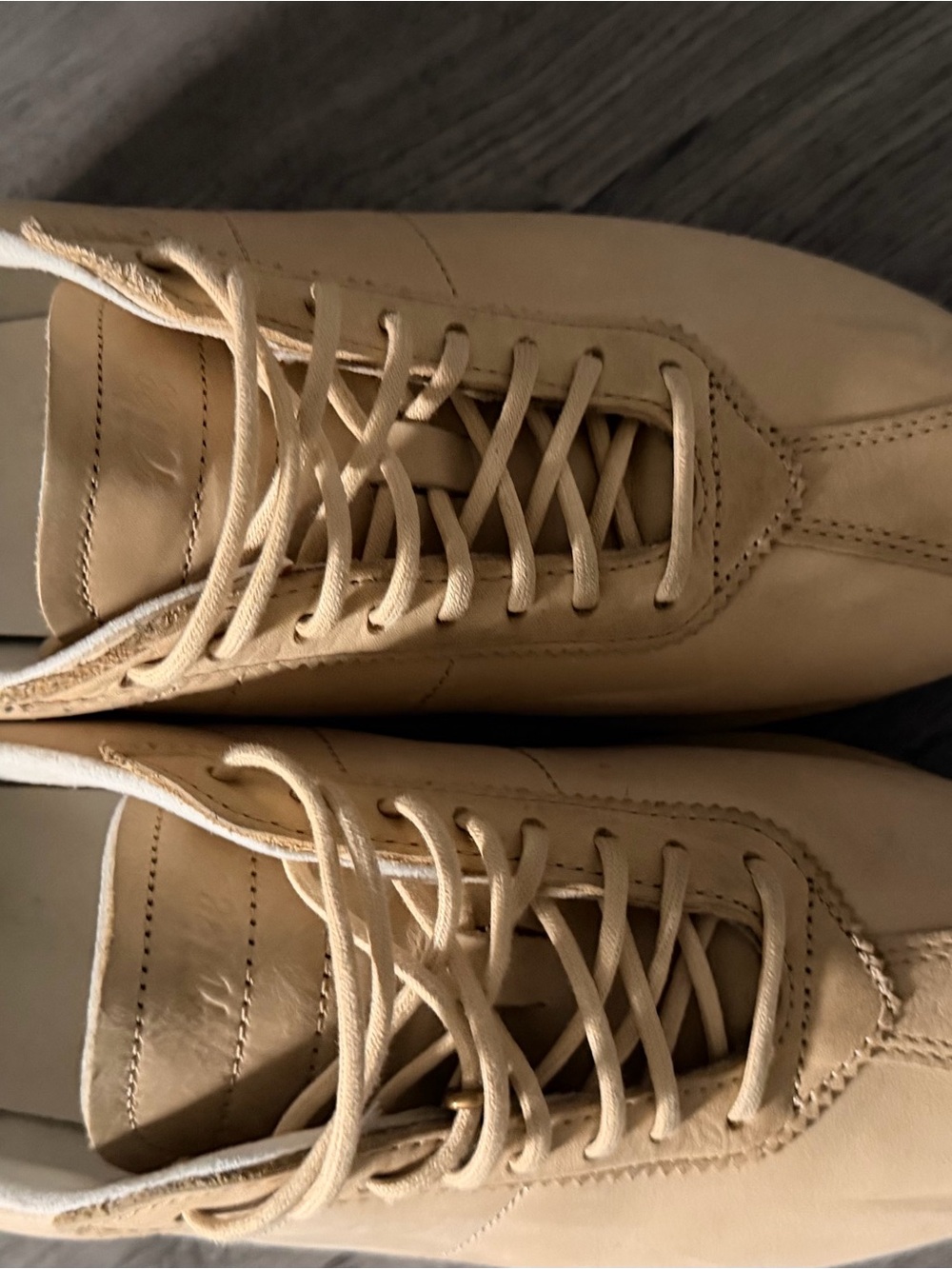 Aritzia X Nike limited edition LD-1000 Beige Suede Lace-Up Women's Sneakers - Picture 7 of 9